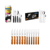 Kit - Jogo de Churrasco Inox 12 Peças + 1 Faqueiro 30pç + 1 Faqueiro Inox 24pç - Tramontina