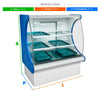 SEMINOVO - Vitrine Panorâmica Estufa 1,00m VPE 1000 127V - Refrimate