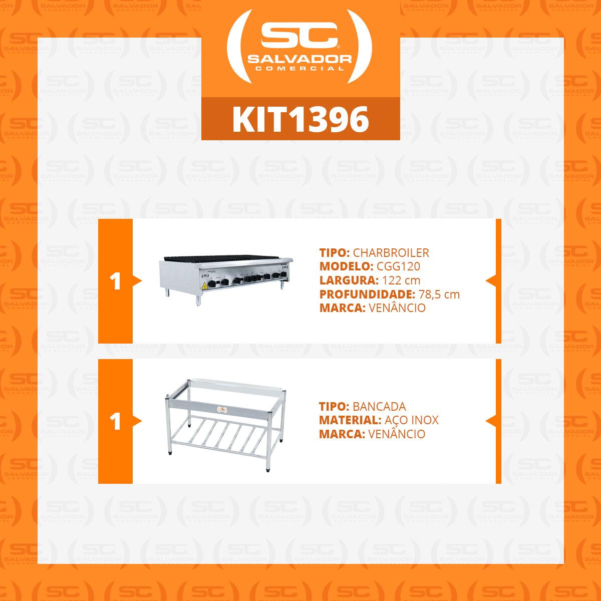 Chapa Char broiler Americana Grill Churrasqueira 120cm Gás Inox Com Pé Cggp120 - Venâncio