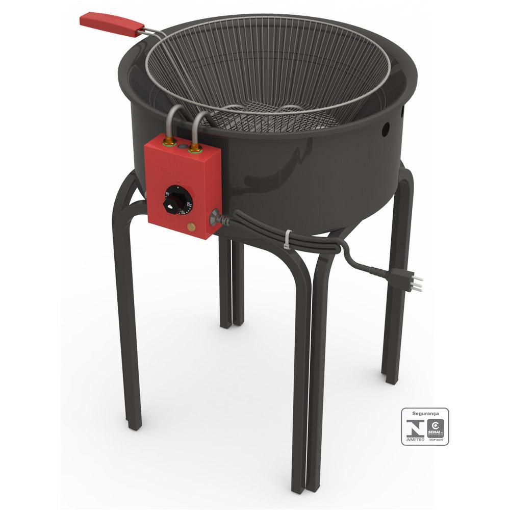Tacho Fritador Coluna Elétrico 14L Óleo PR-14E 220V Progás e Cortador de Legumes