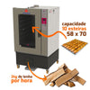 Forno Turbo Lenha Com Capacidade 10 Esteiras E Fornalha Frontal PRTLF-10000 Bivolt - Progás