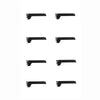 Kit 8 Mão Francesa Apoio Para Bandeja 30cm Slg Gôndolas New Plus Preto - sa Gôndolas