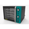 Forno Turbo Convector Smart Preto e Azul Turquesa FCSB4E 220v + Bancada CFCS Preto - Venâncio