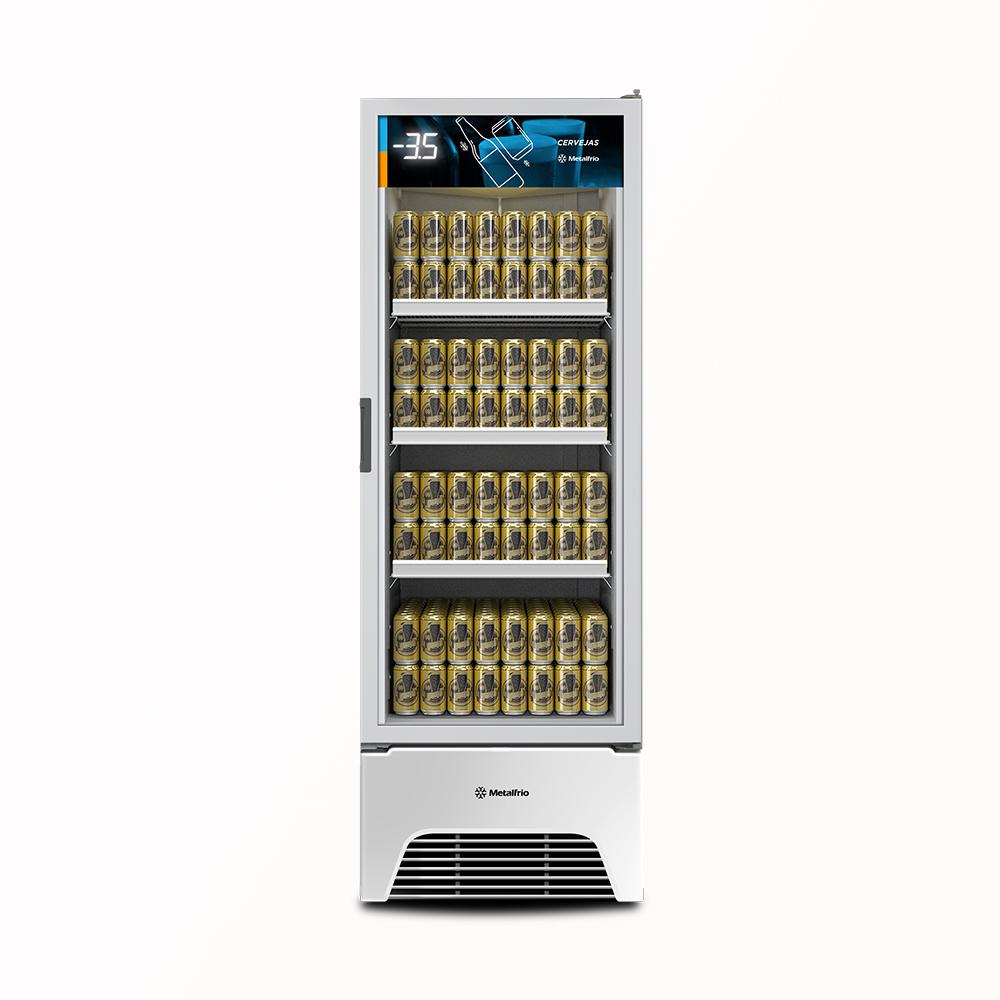 Cervejeira Expositor Vertical 220V Porta de Vidro 513/576 Litros VN50AH Optima Branca - Metalfrio