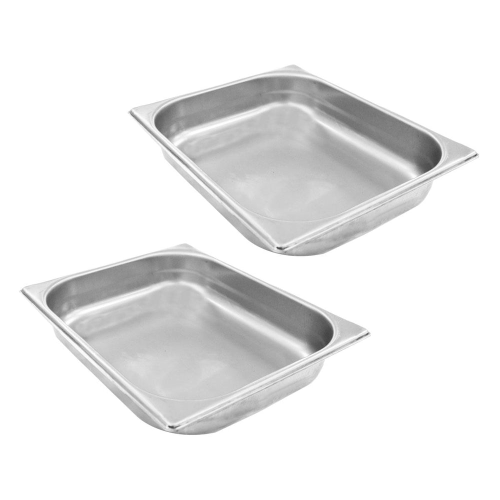 Kit 2 Cubas Gastronômicas Inox GN 1/2 Fria 325×265×60mm Para Buffet e Rechaud – Venâncio