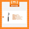 Kit - 12 Colheres de Mesa Ipanema Com Lâmina Em Aço Inox Cabo Preto Cptop - Tramontina 23363400