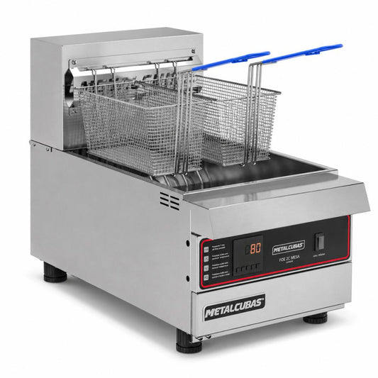 Fritador Zona Fria de Óleo Elétrico Mesa Premium Duplo FOE 2C M PRM 220v - Metalcubas 27289
