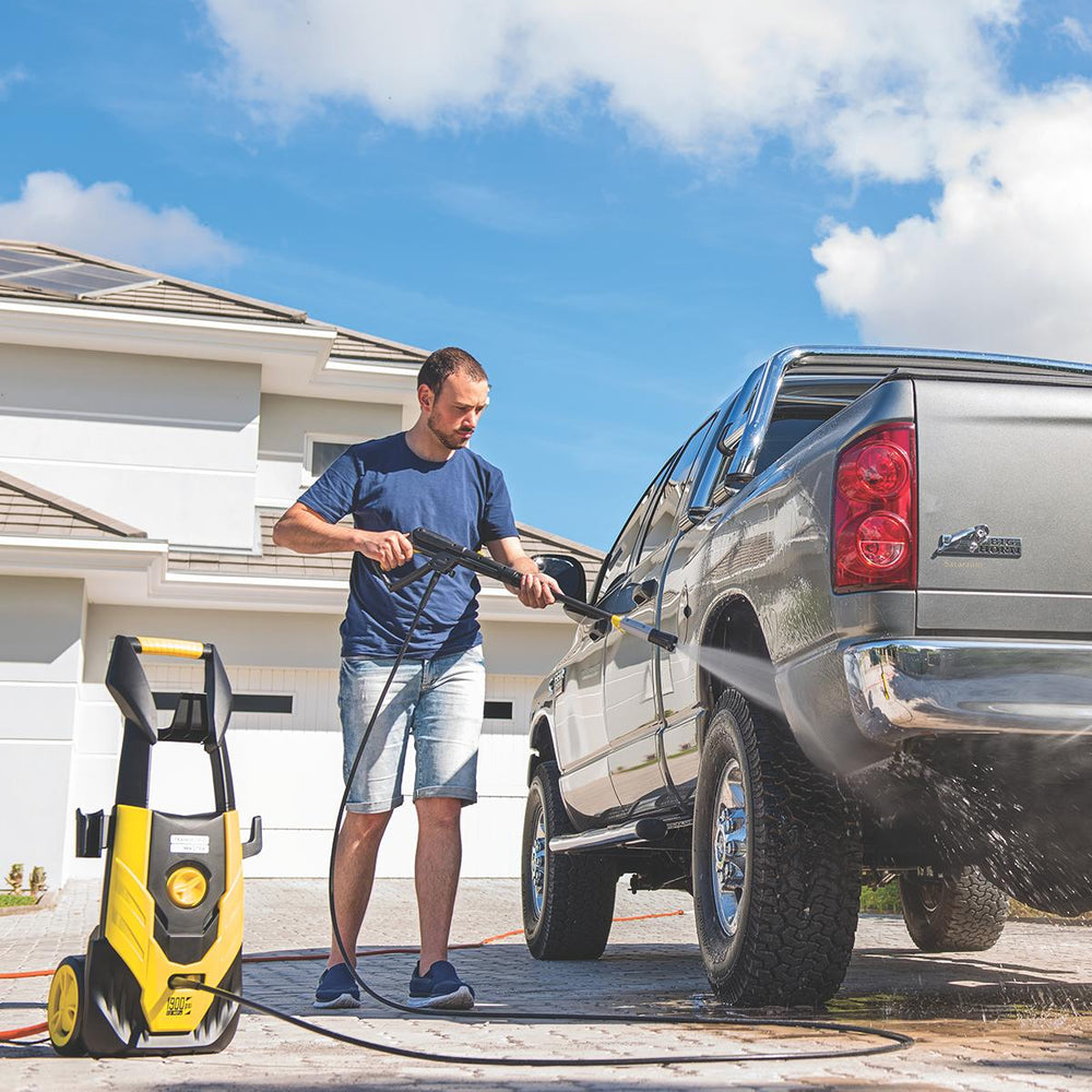 Lavadora Lava Jato Alta Pressão 1800w 127v + Mangueira Verde Pvc 15m Com Acessórios - Tramontina