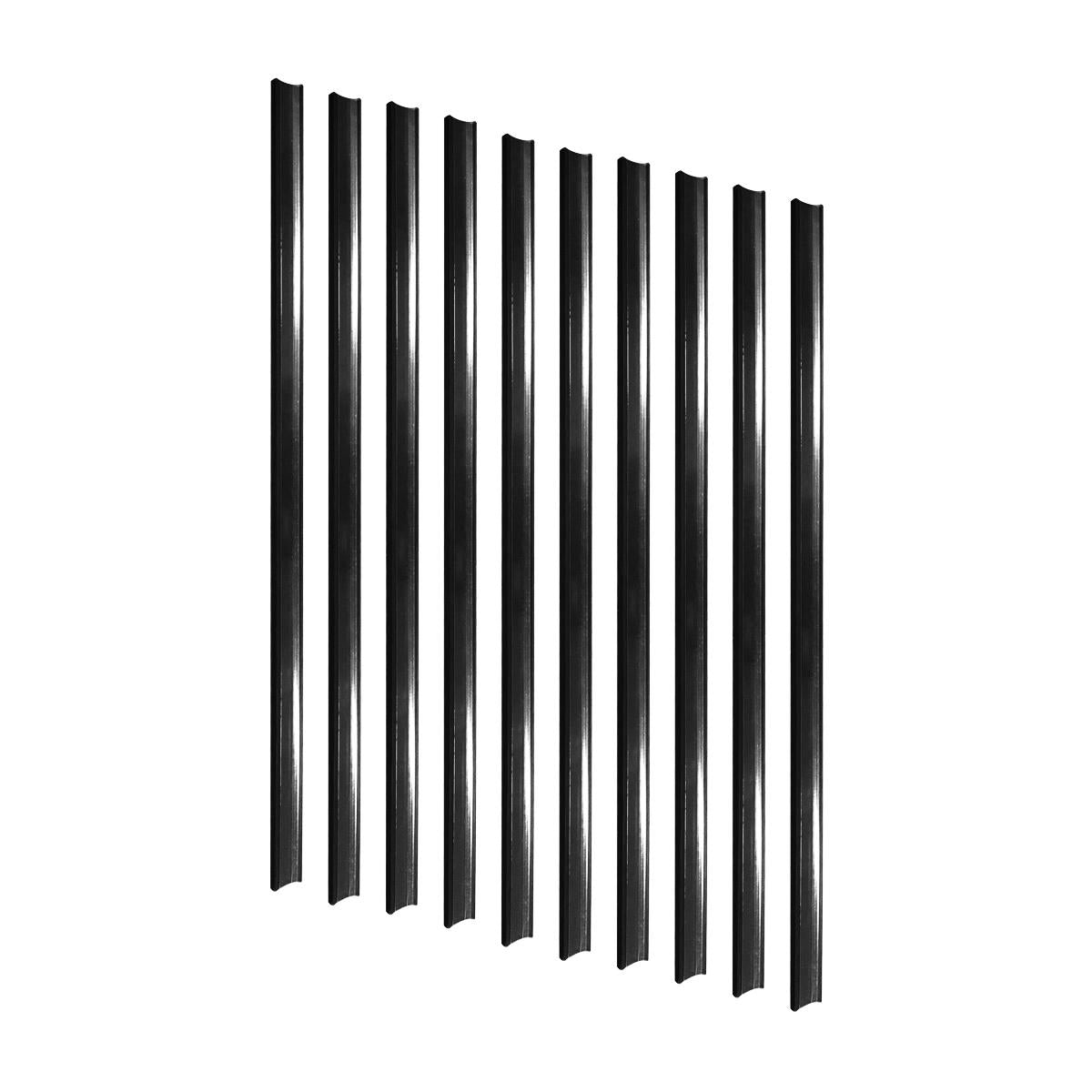 Gôndola Prateleira New Plus 1,70 Central Inicial GCI- Sa Gôndolas Porta Etiquetas Preto
