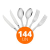 KIT - Jogo de Facas, Garfos e Colheres Luxo Laguna 144 Peças em Aço Inox ITOP - Tramontina
