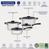 Jogo de Panelas Solar Ceramic Aço Inox Fundo Triplo Rev Interno Cerâmico 4 Peças Tramontina 65120026