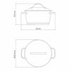 Caçarola Funda Allegra Aço Inox Fundo Triplo Fogões de Indução 18 Cm 2,2l - Tramontina 62654181