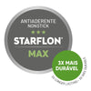 Jogo de Frigideiras Turim Em Alumínio Antiaderente Starflon Vermelho 3 Pcs - Tramontina