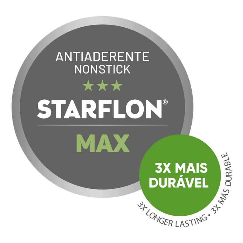 Jogo de Frigideiras Turim Em Alumínio Antiaderente Starflon Vermelho 3 Pcs - Tramontina