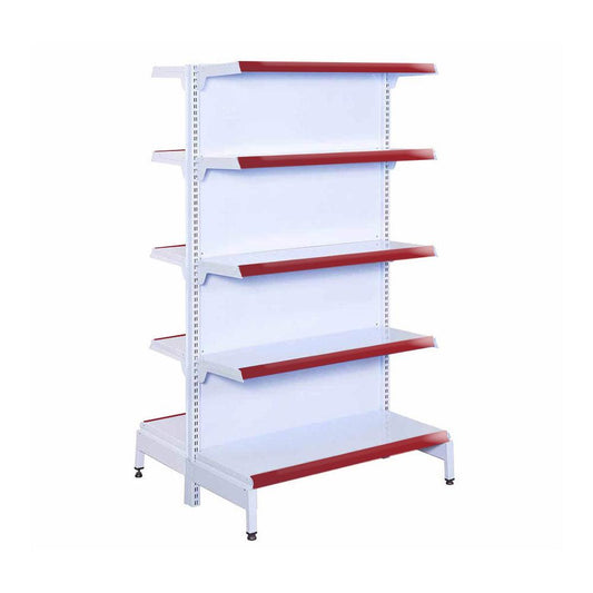 Gôndola Prateleira 5 Níveis 40x30 New Plus 1,70 Central Inicial Pe Vermelho - Sa Gôndolas