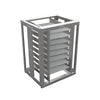 KIT - Mesa Bancada Cavalete de Apoio 8 Níveis CFCS Inox + 8 Assadeiras 35x35 - Venâncio