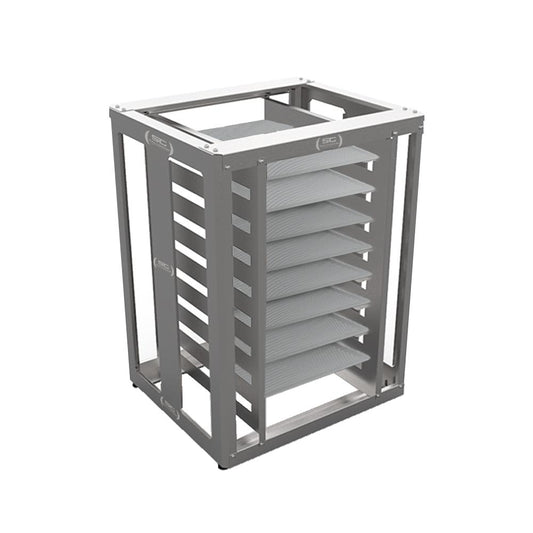 KIT - Mesa Bancada Cavalete de Apoio 8 Níveis CFCS Inox + 8 Assadeiras 35x35 - Venâncio