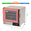 Kit Forno Turbo Elétrico Profissional Digital Prp-004 Plus 220v Rosa + 8 Grades - Progás