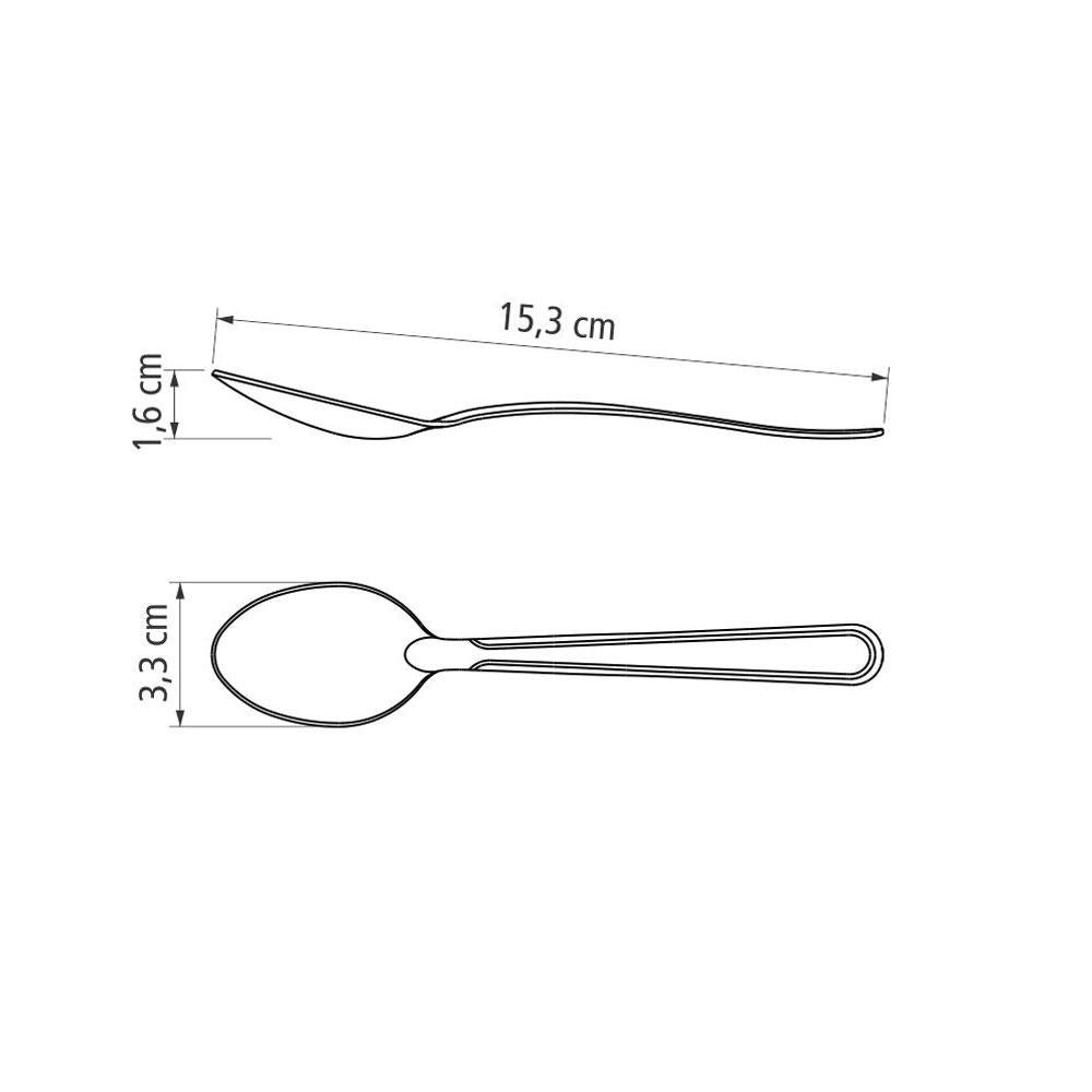 Kit 12 Colheres de Sobremesa Búzios Em Aço Inox Csibag - Tramontina