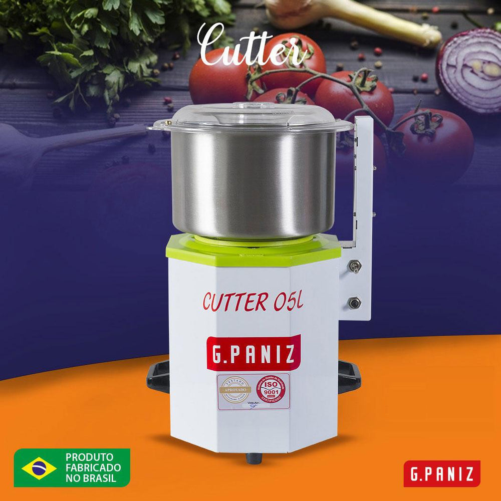 Multiprocessador de Alimentos 5 Litros Cutter Profissional Cutter-05 Branco 220V - GPaniz