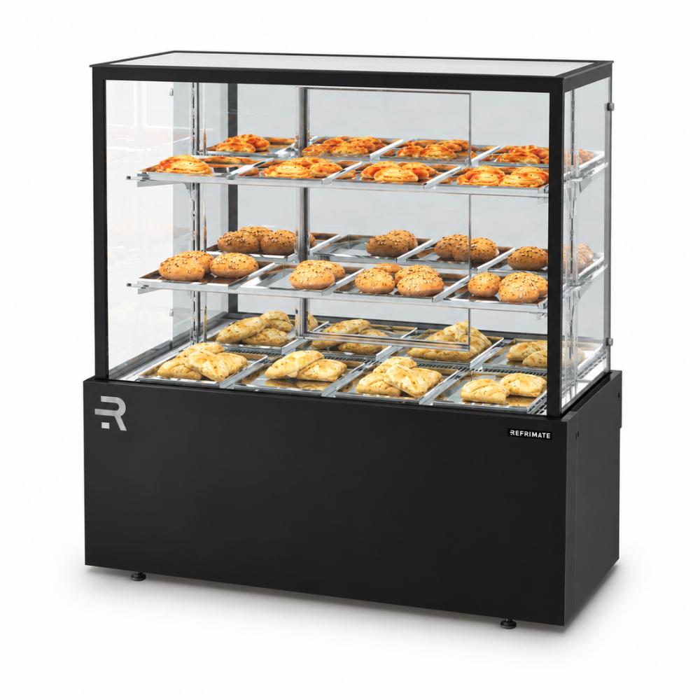 Confeitaria Vanguard Top Quente 60ºc Interno Inox Externo Preto 110cm CVTQ 1100 ip 220v Refrimate