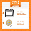 Kit - Fogão Gás Bravo 2b Br2b + Kit Gás - Venâncio