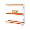 Mini Porta Pallet Continuação 1,8x0,8x2m Estante Para Armazenagem Com 3 Níveis 500kg - Sa Gôndolas
