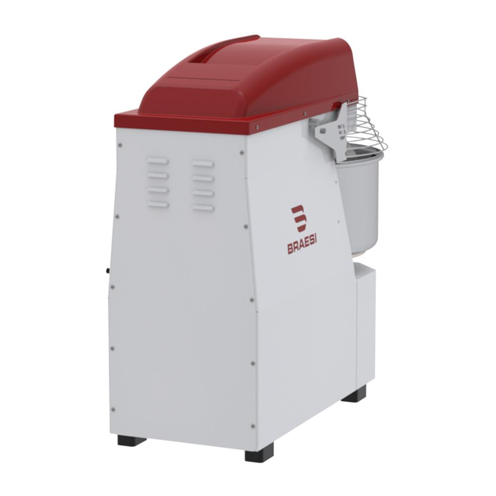 Amassadeira Espiral Industrial 25kg 2 Velocidades Trifásico Motor 2,5CV Aes-25 G3 380T - Braesi