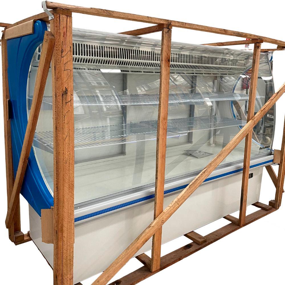 SEMINOVO - Câmara Panorâmica Refrigerada Serpentina 1,80m, VPRS 1800 Azul 220V - Refrimate