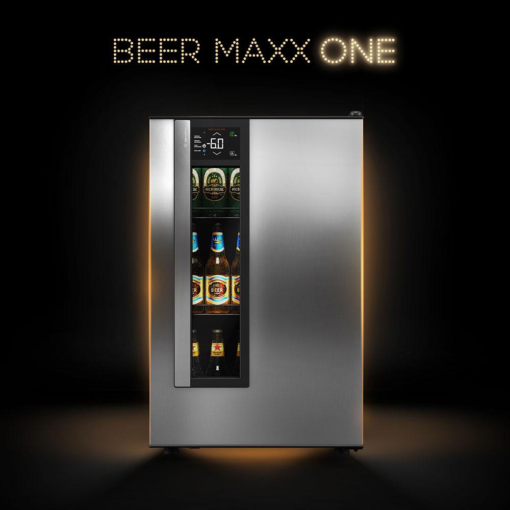 Cervejeira Beer Maxx One Inverter 98/114L Porta Com Visor Inox Digital +2°C a -6ºC VN12TPI 220V - Metalfrio