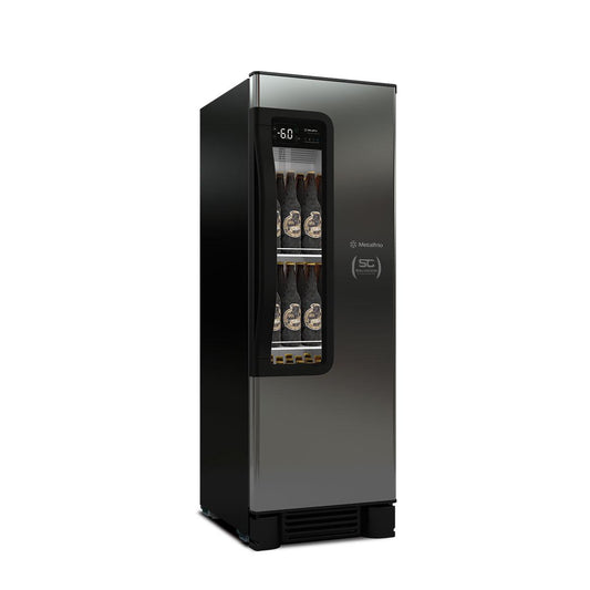 Cervejeira Expositora Visa Cooler Beer Maxx 250 Residencial Porta Inox 228/264 Lts VN25TP - Metalfrio 220V