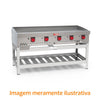 Bancada de Apoio Aberta Total Inox 430 Para Chapa CHEXP1525 Mod BACE1525 - Red Chameleon 267945-0