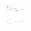 Kit Utensílios de Servir e Preparar Extrata Aço Inox 5 Peças - Tramontina