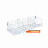 Cesto Aramado 30cm x 91cm com 2 Divisórias Branco New Plus - Sa Gondolas