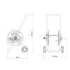 Enrolador de Mangueira Tramontina Com Rodinhas Até 55m em Polipropileno - Tramontina 78595000