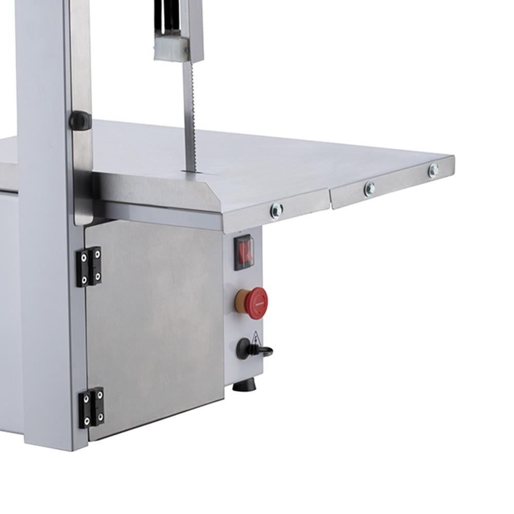 Serra Fita Profissional Inox Para Açougue Branca Com Mesa e Moedor B8 1/2 CV Bivolt - Malta 3101040