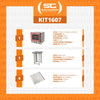 KIT - Forno Turbo Elétrico Fast Oven PRP-004 220V Rosa + Bancada MES-004 + 4 Assadeiras - Progás