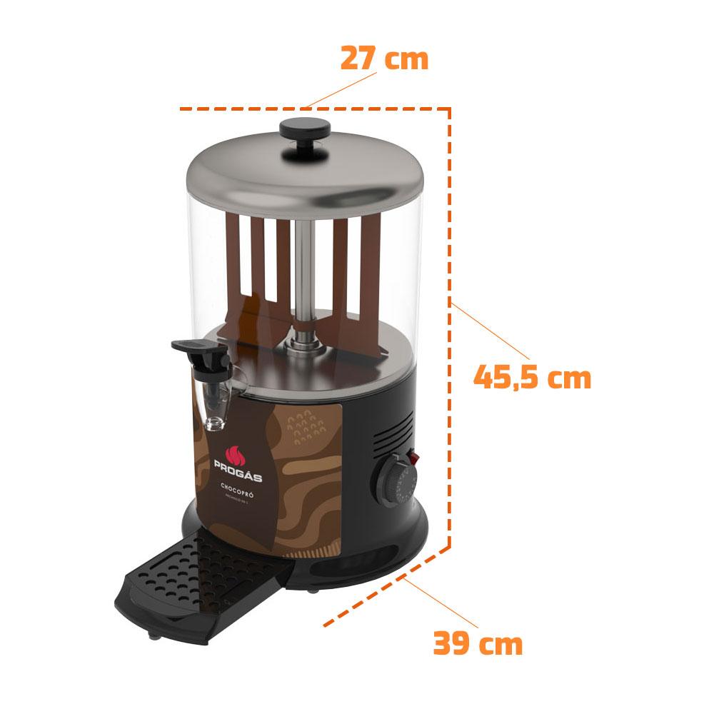 Chocolateira Profissional 6L Chocopró 1150w Chocolate Quente PRCHOCO-06 Preta 220V - Progás P45231