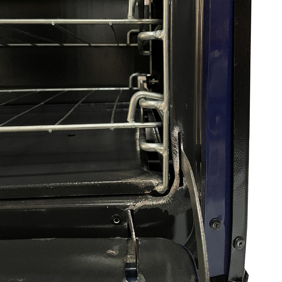 SEMINOVO - Fogão Industrial 2 Bocas Duplas a Gás Branco com Forno Azul Bravo BR2BF – Venâncio