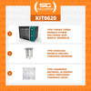 KIT - Forno Turbo Convector Smart Basic. Preto e Turquesa FCSB4E 220v + Bancada Mes-004 + 8 Assadeiras - Venâncio