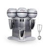 Batedor de Milk Shake 3 Copos 0,8L Profissional Inox BMS-3 127V Skymsen + Concha de Sorvete Extrator