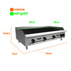 Chapa Grill Char Broiler Profissional Industrial Prime a Gás 120cm PCG120G - Venâncio