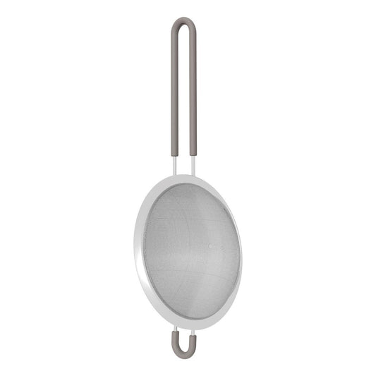 Peneira Softta em Aço Inox Com Cabo e Alça em Silicone Cinza 16 cm - Tramontina 25860162