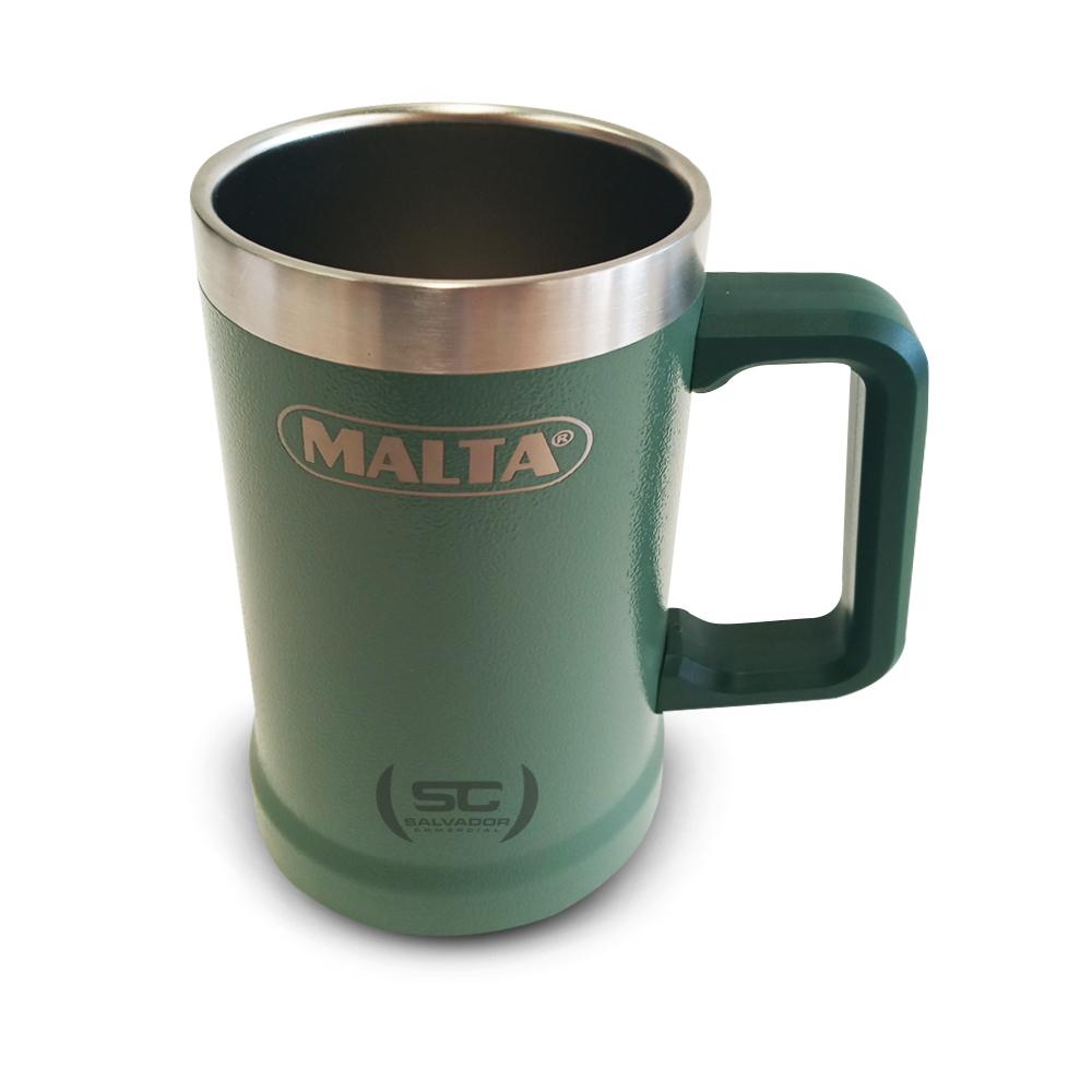 Caneca Térmica Para Cerveja Chopp Gelado Em Inox 709ml CQS 5749 Verde - Malta