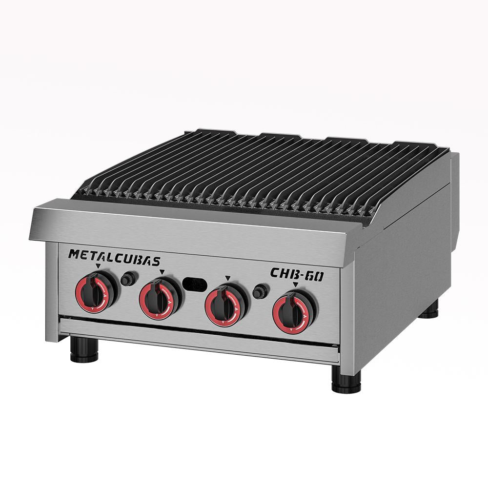 Char Broiler a Gás Profissional Inox Chapa Grill Premium 60cm CHB-60 G2 - Metalcubas 26389