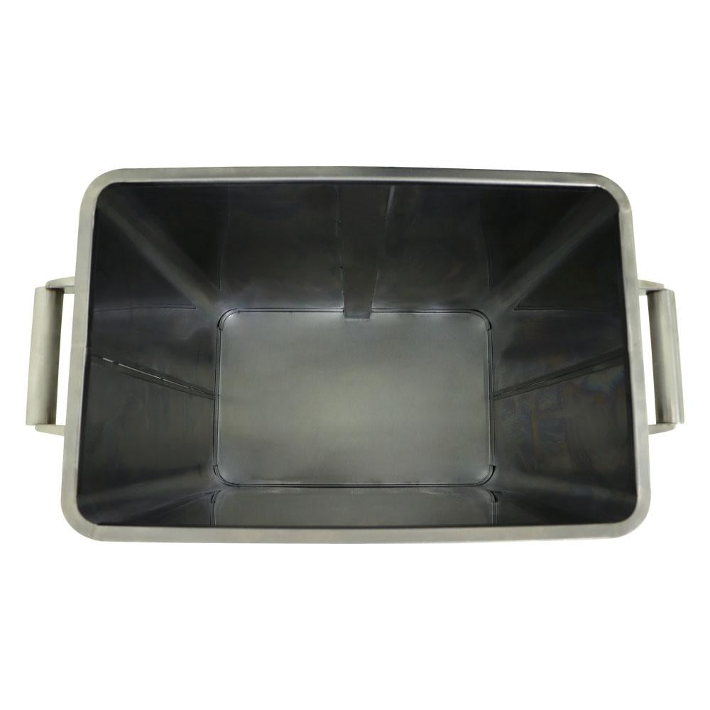 Lixeira 75 Litros Aço Inox 430 Com Rodízios e Cantos Arredondados - Imeca 7494