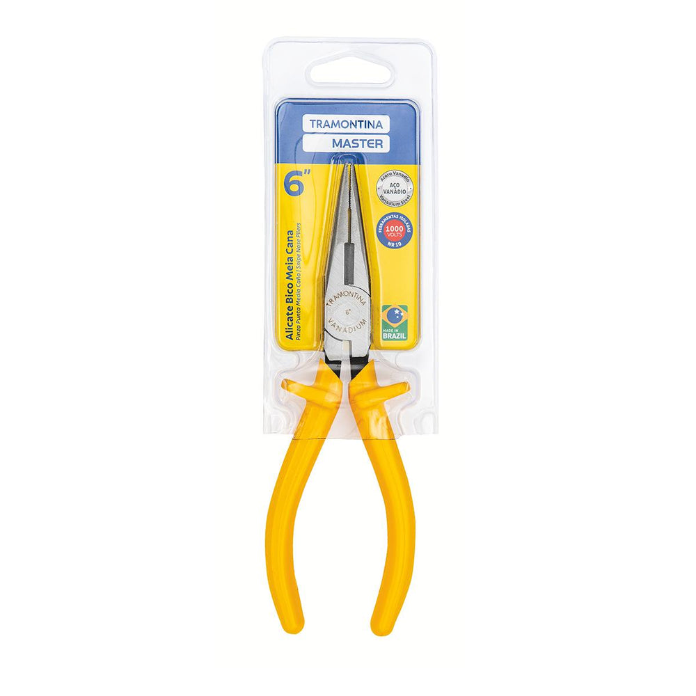 Alicate Bico Meia Cana 6"" Isolado 1000v Master - Tramontina 41008106