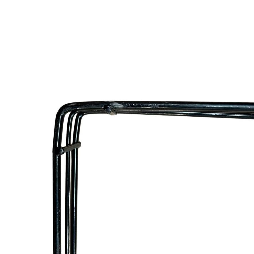 Kit - 4 Aparadores Aramados Em U Para Organização De Gôndola 30x91 Preto - SA Gôndolas