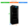 SEMINOVO - Cervejeira Expositor Vertical Porta de Vidro 497 Litros Vn50ah Optima All Black  Bivolt (com Transformador) - Metalfrio