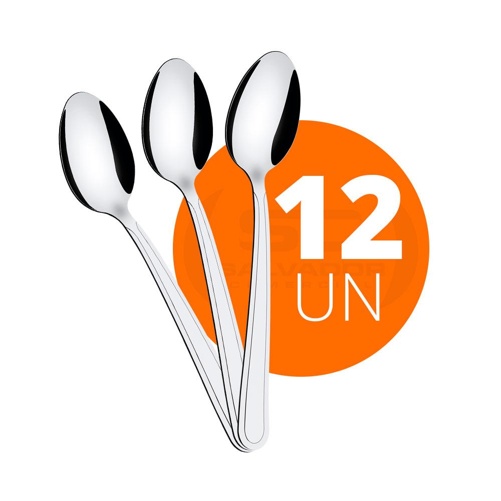 Kit 12 Colheres de Sopa Búzios em Aço Inox CIBAG - Tramontina 23763000